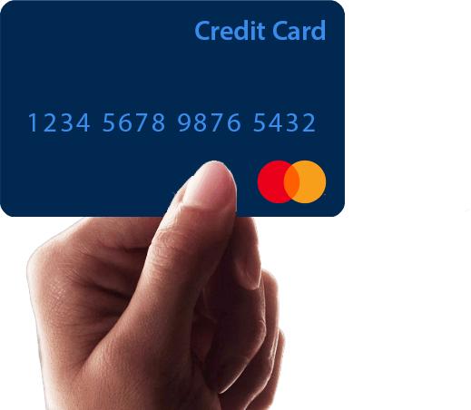 Credit Card and Hand image